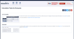 Desktop Screenshot of equalsto.com