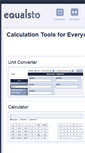 Mobile Screenshot of equalsto.com